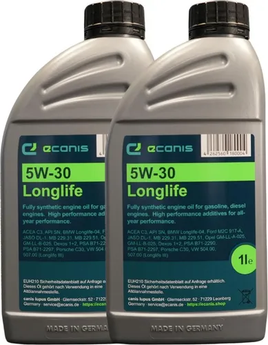 Motoröl Multipack 2x1 l 5W-30 C3 SN ECANIS Longlife vollsynthetisch für PKW
