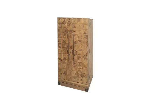 HTI-Living Barschrank Imelda 107 cm - Eleganter Barschrank aus Tannenholz, ideal für stilvolle Hausbars. Mit 49 cm Breite und 107 cm Höhe bietet er ausreichend Platz für Ihre Getränke.