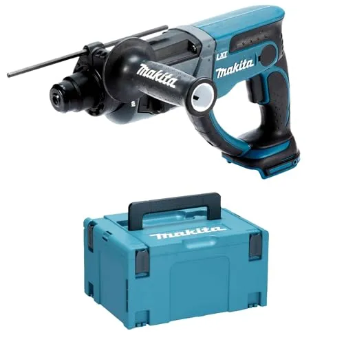 Makita DHR202ZJ Akku-Bohrhammer - Bohrmaschine für vielseitige Anwendungen, leichtgewichtig mit 18 V Lithium-Ionen Akku für kabellosen Komfort und hohe Leistung.