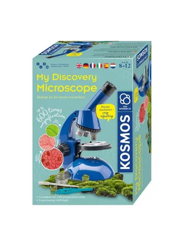 My Discovery Microscope - Experimentierkasten mehrsprachige Version - Spielzeug für junge Entdecker, fördert die Neugier und das Verständnis für die Wissenschaft mit mehrsprachigen Anleitungen.