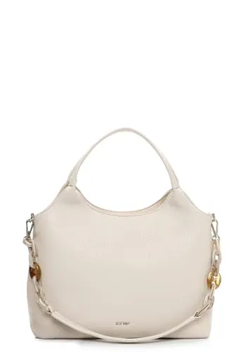 SURI FREY Shopper SFY Jeanny in Beige für Damen - Stylischer Shopper aus hochwertigem Synthetik, ideal für den Alltag. Mit praktischem Reißverschluss und verstellbarem Umhängeriemen für flexibles Tragen.