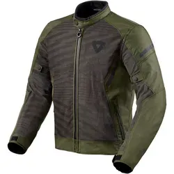 Revit Torque 2 H2O Motorrad Textiljacke, schwarz-grün, Größe S - Motorradjacke aus robustem 600D Polyester mit atmungsaktiver Hydratex® Membran für Wasserdichtigkeit und optimale Sichtbarkeit durch laminierte Reflektoren.
