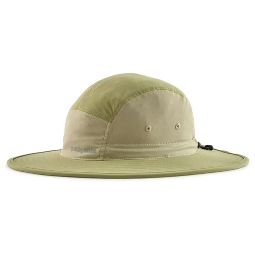 Patagonia Quandary Brimmer Hut Gr S - 55-58 cm oliv/beige - Praktischer Sonnenschutz für Wanderungen und Trekking. Größe S (55-58 cm), DWR-imprägniert für zusätzlichen Wetterschutz. Entdecken Sie weitere hochwertige Produkte von Patagonia bei Bergfreunde.de!