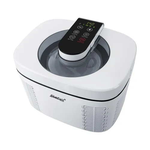 Steba IC 110 Eismaschine - 1,2 l, vollautomatisch und selbstkühlend mit 5 Programmen für Eis, Sorbet und Joghurt