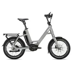 QIO Eins P-5 20'' E-Bike Compact Pedelec grau 2025 - E-Bike für Unisex Erwachsene, kompakt und leicht, ideal für Stadtfahrten und kurze Strecken.