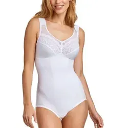 Miss Mary Happy Hearts Shaping Body Weiß C 80 für Damen - Der Miss Mary Happy Hearts Shaping-Body vereint stilvollen Tragekomfort mit eleganter Formgebung. Verstärkte Vorderpartie formt sanft Bauch und Taille, während breite Träger höchsten Komfort bieten. Ideal für eine harmonische Silhouette.