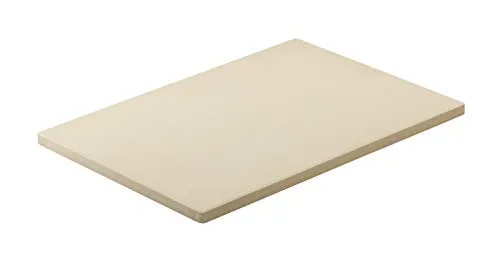 RÖSLE Pizzastein rechteckig - Hochwertiger Cordierit Pizzastein, ideal für knusprige Pizza und Flammkuchen auf Grill oder im Backofen, 42 x 30 cm