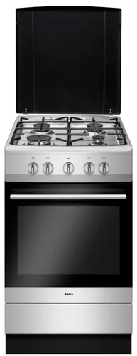 Amica Gas-Standherd SHGG 11568 E, Energieeffizienzklasse A - Gas-Standherd mit 71 l Backofenvolumen und CoolDoor3 Vollglasinnentür für sichere Nutzung. Ideal für moderne Küchen und energieeffizientes Kochen.