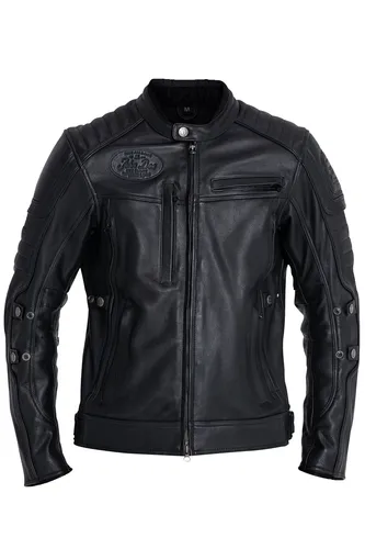 John Doe Lederjacke Black XL - Schutz mit DuPont Kevlar - Schutzjacke aus hochwertigem Leder, ausgestattet mit DuPont Kevlar für maximale Sicherheit und Langlebigkeit.