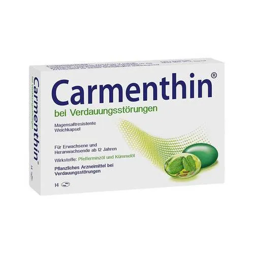 Carmenthin bei Verdauungsstörungen Magensaftresistente Weichkapseln 14 St