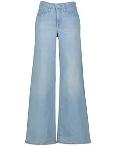 Levi's® Weite Jeans 318 SHAPING - Five-Pocket Style in Blau - Moderne Jeans im Five-Pocket Style, atmungsaktiv und elastisch für höchsten Tragekomfort. Ideal für lässige Outfits. Größe 28, knöchellang und mit hoher Leibhöhe.