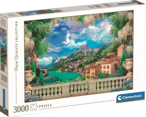 Puzzle 3000 elementów. High Quality Collection. Bujny taras nad je 8005125335534