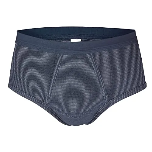 ESGE Herren Slips, 5 Stück, Feinripp Ringel mit Eingriff (M / 5, Marine) - Herren-Slips in sportlichem Design, pflegeleicht und strapazierfähig – ideal für den täglichen Komfort.