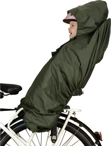 Hamax Kindersitz-Regenschutz Poncho Grün - Sättel - Wetterfester Poncho für Kindersitze, schützt vor Regen und Nässe für unbeschwerte Fahrten.