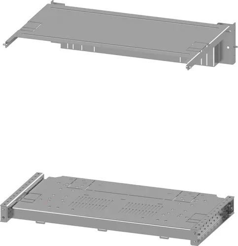 SIVACON S4 Montageplatte 3WA BG I - Automatisierung: 3-4-polige Montageplatte, ideal für effiziente Energieverteilung mit SENTRON Komponenten, Maße: H: 550mm, B: 600mm.