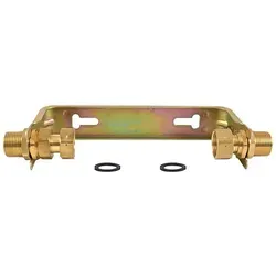 Wasserzähler-Anschlussbügel 260 mm für Hauptwasserzähler - 1 1/4'' - Robuster Anschlussbügel für Hauptwasserzähler mit 260 mm Baulänge. Ideal für unkomplizierte Montage und Anpassung an Mauerunebenheiten. Qualität aus verzinktem Stahl mit praktischen Features für sicheren Betrieb.