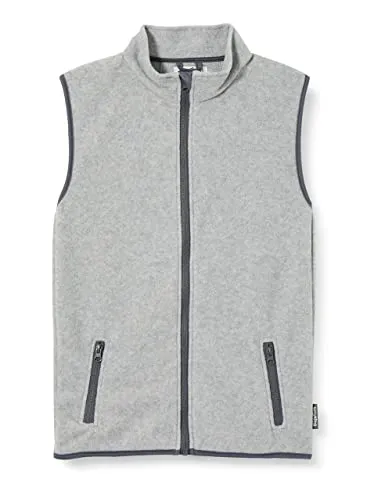 Playshoes Fleece Weste Unisex Kinder Outdoor-Oberteil, grau/melange, Größe 80 - Bequeme Fleece Weste für Kinder, atmungsaktiv mit Eingrifftaschen und Kinnschutz. Ideal für kühle Tage im Freien und sorgt für ein angenehmes Trageklima.