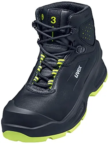Uvex 3 S3 SRC ESD Leder Arbeitsstiefel - wasserabweisend und rutschhemmend, Gr 42 - Arbeitskleidung & Uniformen: Hochwertige wasserabweisende Lederstiefel mit atmungsaktivem Innenmaterial und innovativer Sohlentechnologie für optimalen Tragekomfort und Sicherheit.