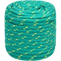 vidaXL Bootsseil Ankerleine 50m - 16mm Polypropylen - Hochwertiges geflochtenes Seil aus strapazierfähigem Polypropylen, ideal für Bootfahren, Segeln und Camping. Witterungsbeständig und langlebig für vielseitige Anwendungen.