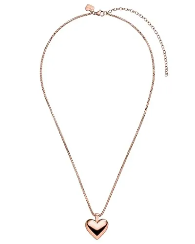 Purelei® Lovebird Kette (Roségold) – Romantische Damenhalskette - Ketten für Damen, elegante und wasserfeste Edelstahl-Halskette mit Herzanhänger, perfekt für romantische Anlässe und vielseitig kombinierbar.