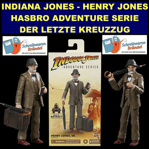 Indiana Jones and The Last Crusade Actionfigur - 15,2 cm, beweglich mit Zubehör wie Peitsche und Pistole, perfektes Sammlerstück für Fans