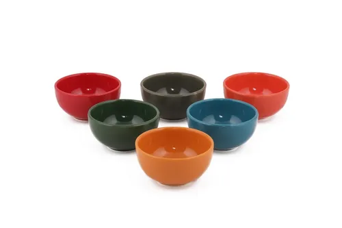Keramik Schüsseln Set - 100% Keramik in Mehrfarbig - Vielseitiges Bowle-Set aus 100% Keramik, ideal für jeden Anlass. Die bunten Farben bringen Freude auf den Tisch und sind perfekt für die Präsentation von Speisen.