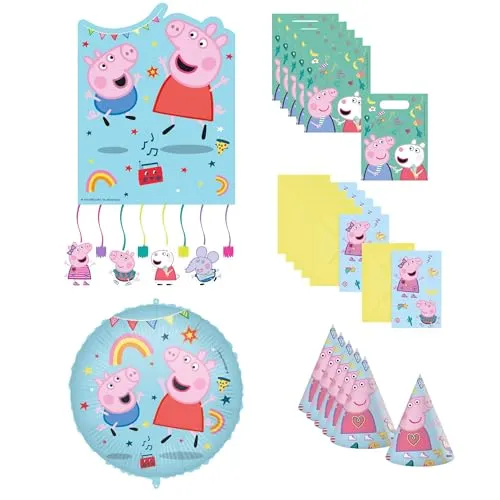 20-tlg. Peppa Pig Party Set für Kindergeburtstag
