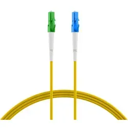Simplex Patchkabel LC/APC-LC OS2 G657A2 -- 10m LSZH 2mm gelb Glasfaserverkabelung Glasfaser OS2