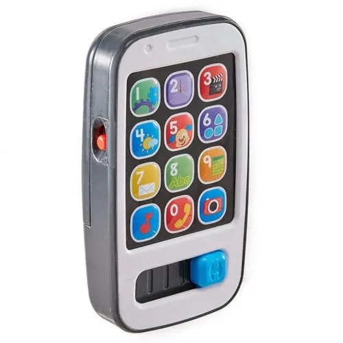 FISHER-PRICE Lernspaß Smartphone - interaktives Kinderspielzeug mit 20+ Liedern und Geräuschen, fördert Feinmotorik und Hand-Augen-Koordination, spricht deutsch, ab 6 Monaten/ 1 Jahr, BHB90