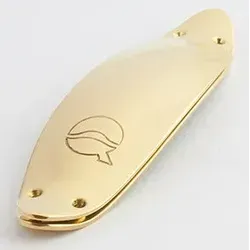 lefreQue Red Brass / Gold plated Yellow 76 mm - Hochwertige Resonanzblättchen aus vergoldetem Rotmessing, Länge: 76 mm, optimiert Klang und Ansprache für Posaune, Tuba und Fagott. Separates Band erforderlich (siehe Zubehör).
