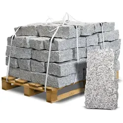 GALAMIO Mauerstein Granit 40*20*10 - Frostbeständig und vielseitig - Mauersteine, frostbeständig und ideal für vielfältige Anwendungen im Außenbereich, Größe: 40x20x10 cm, mit einer Flächendeckung von 2,30 m² pro Palette.