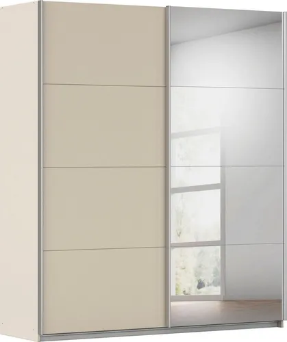 INOSIGN BY RAUCH Kleiderschrank THANOS, beige mit Spiegel - Kleiderschrank aus Holzwerkstoff, MADE IN GERMANY, mit 2 variabel einsetzbaren Einlegeböden und 2 Kleiderstangen für optimale Stauraumnutzung, Pflegeleicht und modern im Design.