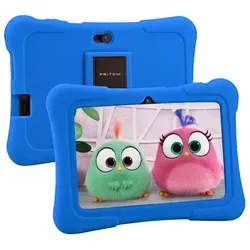 MEGAGOODS Lerntablet Kinder-Tablet Android 32GB WLAN Bluetooth Lern-Apps 7 Zoll Blau DE.