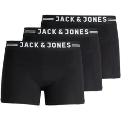 JACK & JONES Male Trunks 3er-Pack - Herren-Boxershorts aus 95% Bio-Baumwolle, mit elastischem Taillenbund für optimalen Tragekomfort und Style.