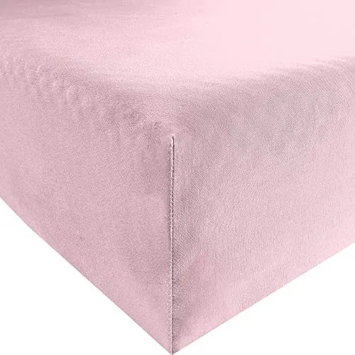 Erwin Müller Spannbettlaken Murnau Single-Jersey - rosé Größe 90x190 cm - 100x200 cm - hautfreundlich, atmungsaktiv, bügelfrei, strapazierstark