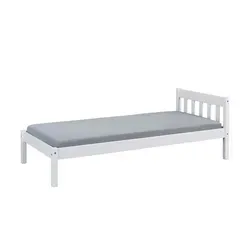 Einzelbett Vilmar, weiß – Komfort für Ihr Kinderzimmer - Hochwertiges Einzelbett Vilmar in Weiß, ideal für Kinderzimmer. Bietet Stabilität und ausreichend Platz für eine Person. Maße: 210x70x98 cm. Erhalten Sie einen 10€ Willkommens-Gutschein bei Newsletter-Anmeldung!