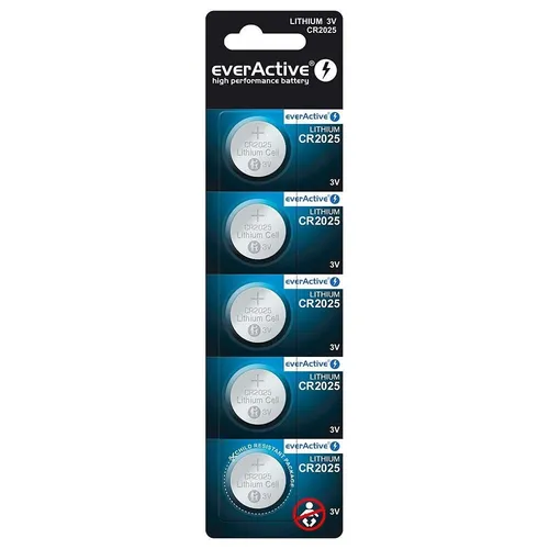 Lithium battery mini everActive CR2025 - blister 5 pcs. everActive 5902020523437