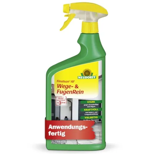 Neudorff Unkrautbekämpfungsmittel Finalsan AF 1 Liter - Reinigungsmittel zur effektiven Unkrautbekämpfung auf Wegen und Fugen, mit 31,02 g/l Nonansäure für schnelle Ergebnisse und einfache Anwendung.