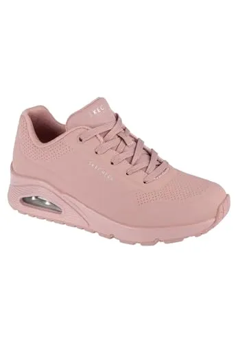 Skecher Street UNO STAND ON AIR Sneakers Women 73690 LTMV Light Mauve - Größe 42 EU - Stylische Sneaker für Damen mit luftgepolsterter Dämpfung und Air Cooled Memory Foam Einlegesohle für optimalen Komfort und Unterstützung.