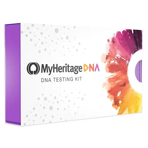 MyHeritage DNA Test Kit: Familiäre Herkunft und Ethnizitätsanalyse - Medizinische Tests mit über 2,114 geografischen Regionen und DNA-Matching für Verwandte weltweit. Einfache Anwendung mit Wangenabstrich und höchste Datenschutzstandards.