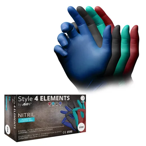 AMPri Style 4 Elements Nitrilhandschuhe S