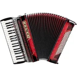 Zupan Juwel IV 96 EF/MH Cassotto Akkordeon Shadow Red - Hochwertiges Akkordeon mit 38 Diskanttasten und 96 Bassknöpfen, ideal für musikalische Vielfalt. Inklusive Luxuskoffer und Trageriemen, perfekt für unterwegs.