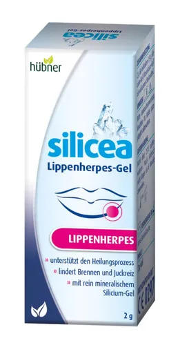Hübner Silicea Lippenherpes Gel 2g - Lippenherpes Gel mit hochwertiger Kieselsäure für die gezielte Anwendung. Praktische 2g Tube für unterwegs, ideal zur Unterstützung der Pflege bei Lippenherpes.