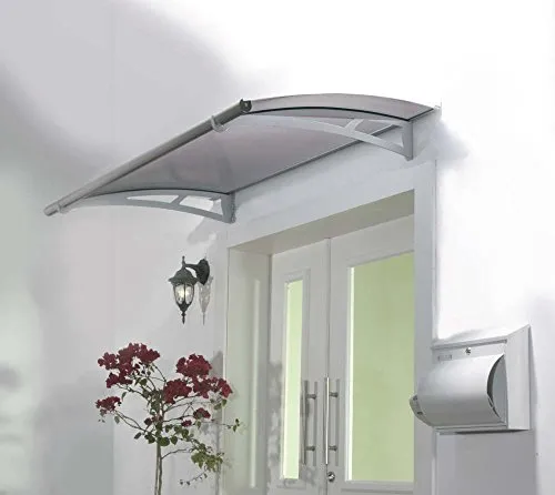 Canopia by Palram Aquila 1500 Vordach für Haustür - Grau - Vordächer: Robust und wetterfest mit verstellbaren Tragarme aus rostfreiem Stahl, idealer Sonnenschutz und DIY-Installation ohne spezielle Werkzeuge.
