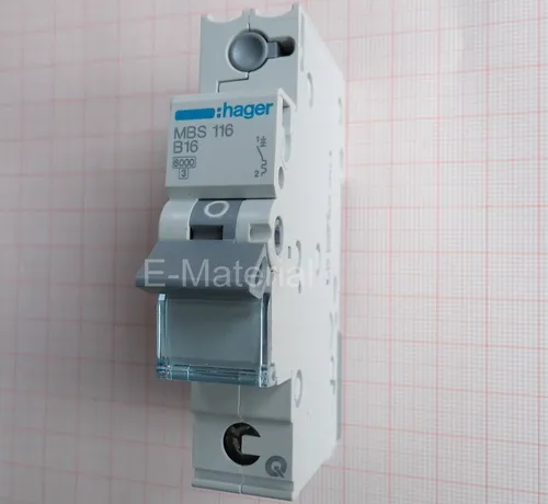 Sicherungsautomat 16A Hager  MBS 116 - B16  Quick Connect / LS- Schalter 1-polig
