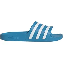 adidas Unisex Adilette Aqua Slides – Solar Blue/Cloud White, Größe 47 EU - Bequeme Slip-On-Sandalen mit vorgeformtem EVA-Riemen und weichem Cloudfoam Fußbett. Ideal für den Alltag und schnell trocknend – perfekt für den Einsatz am Pool oder Strand.