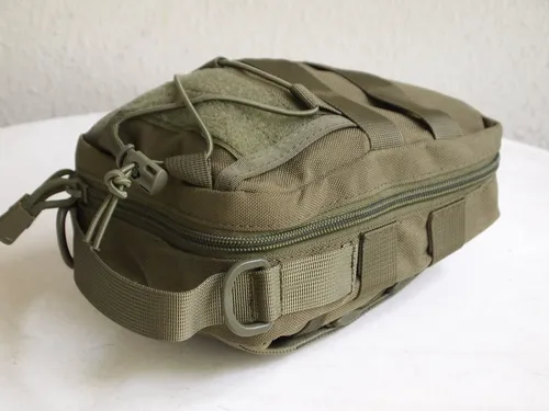 Militär Fernglas Tasche für 8x30 Ferngläser - Taktische Tasche für 8x30 Ferngläser und Gehörschutz, oliv, mit MOLLE-Straps und vielen Fächern für Jagd-Equipment. Ideal für militärische Einsätze und Schießsport.