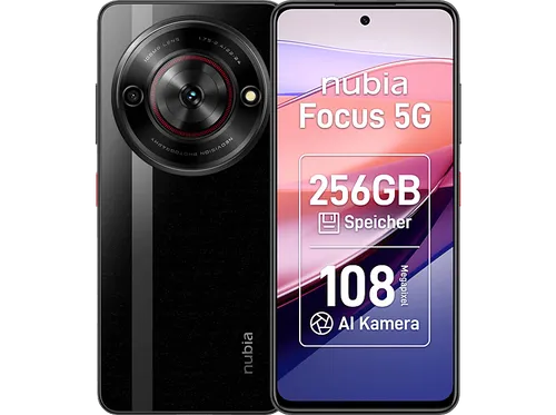Nubia Focus 5G Smartphone - 6,6 Zoll, 256 GB, 108 MP Kamera, leistungsstarker Octa-Core Prozessor und 5000 mAh Akku für lange Laufzeit