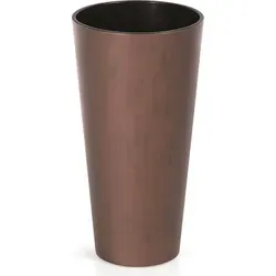 Prosperplast 64l Tubus Slim Corten Blumentopf - Gold - Garten-Zubehör mit industriellem Design, ideal für Innen- und Außenbereiche. Hergestellt aus hochwertigem, UV- und frostbeständigem Kunststoff, perfekt für Ihre Pflanzen.