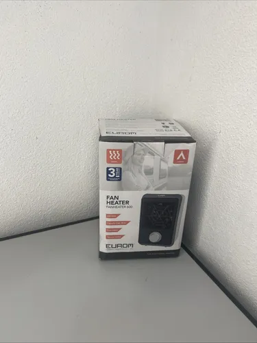 Eurom Fanheater 600 - Elektrische Heizlüfterheizung mit Thermostat - Heizlüfter mit 600W Leistung und Überhitzungsschutz, ideal für schnelle Wärme in kleinen Räumen und optimal für kalte Tage.